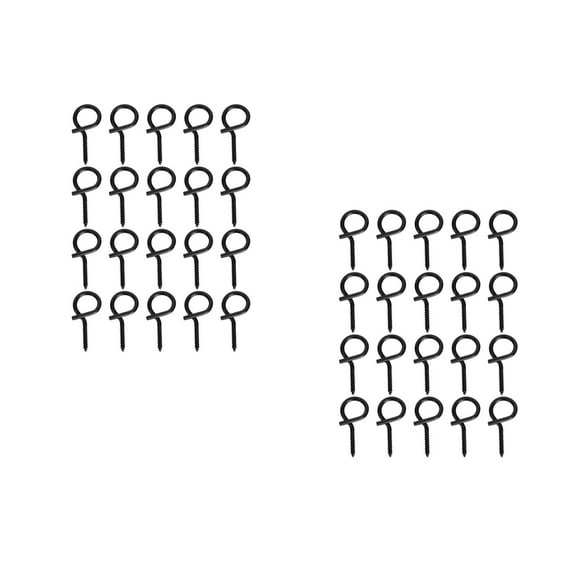 Raindrops 40 pcs Sheep Eye Screw Sheep Eye Ring Hook Ring Bolts Sheep Eye Closed Screw