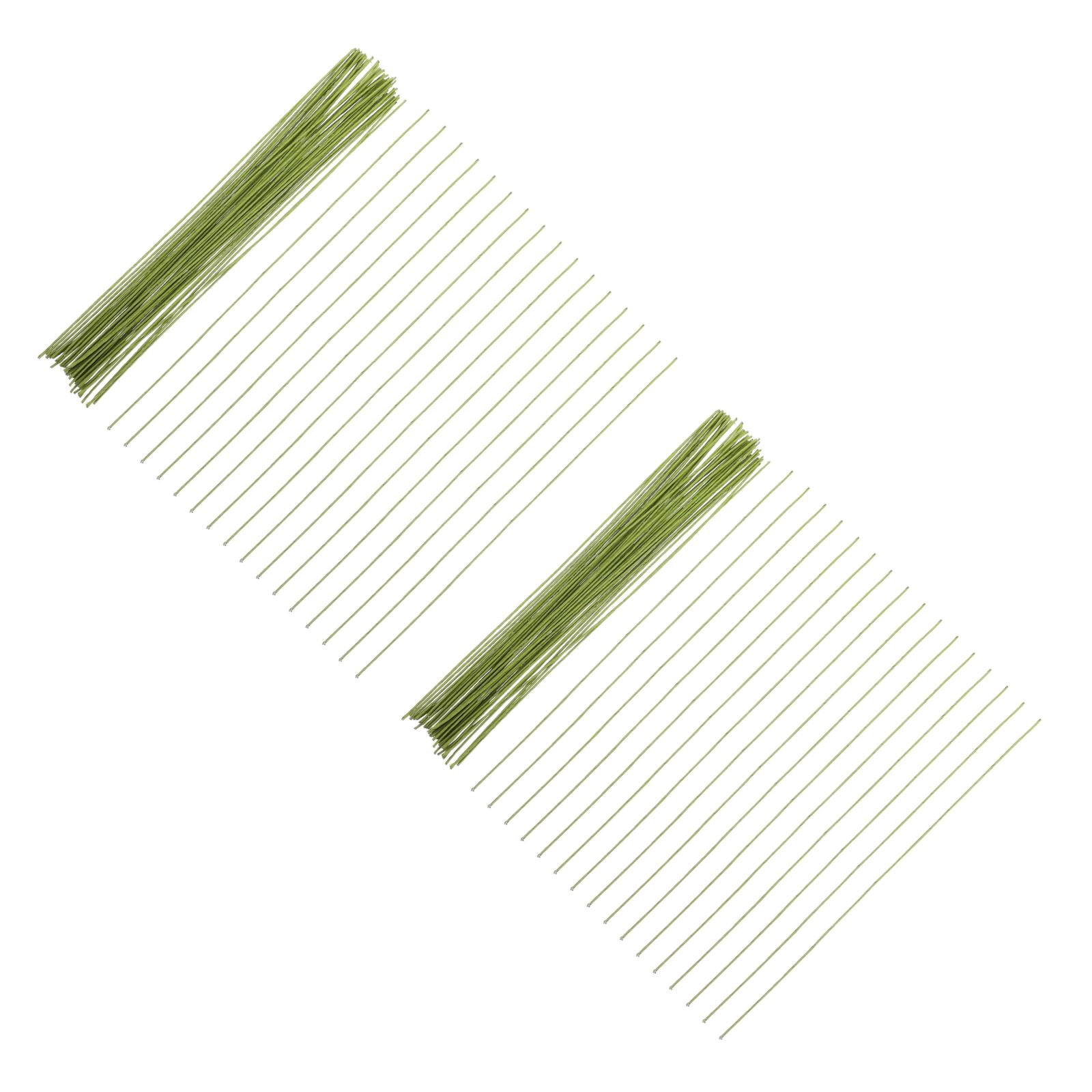 FOMIYES Green Floral Stem Wire for DIY Crafting and Decorative Projects 400Pcs