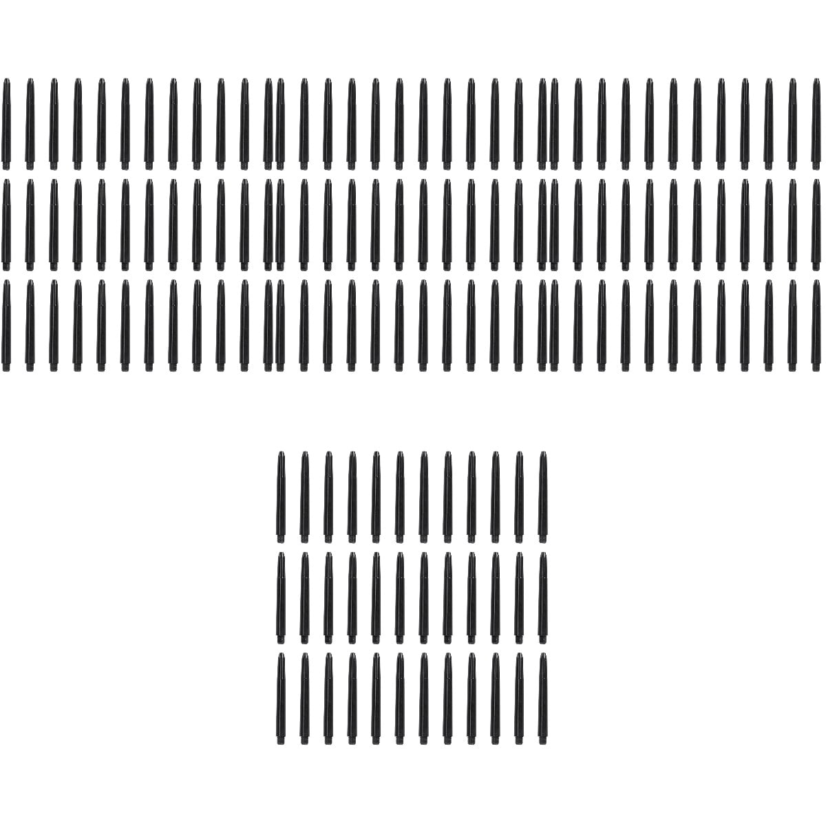Houderco Plastic Dart Shafts Black For Throwing Toy 400Pcs