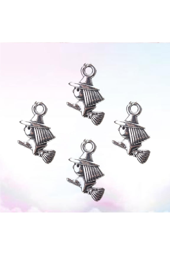 Costume Jewelry for Women Antique Silver Shape Alloy 40Pcs 1.8x0.5in