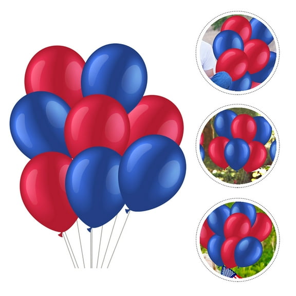Raindrops 40Pcs Party Balloons Assorted Color Latex Decorative Balloons for Independence Day