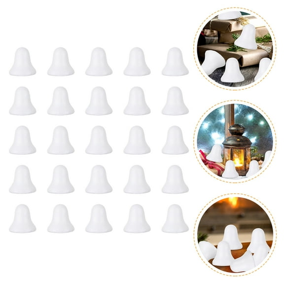 Raindrops White Foam Christmas Ornaments with , 40 Pieces Holiday Decoration Set
