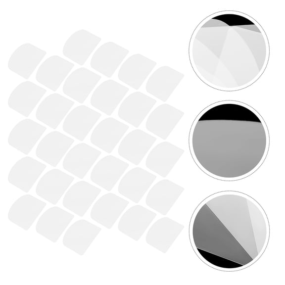 Raindrops 40-Piece Transparent Icing Smoother Spatula Set for Cake Decorating and Baking Tools