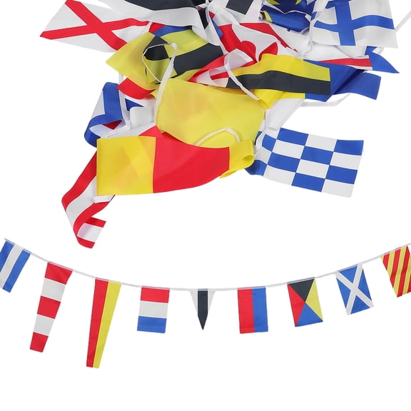 FOMIYES Boat Signal Code Banner Assorted Color Weather-Resistant for Nautical Use