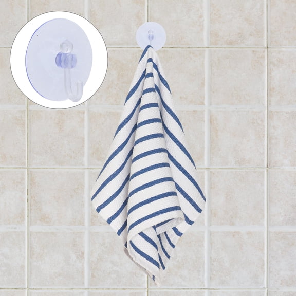Raindrops Transparent Plastic Cup Hooks, No Screws Needed, 40 Pieces for Hanging and Organizing