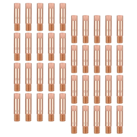 Raindrops 40Pcs Copper Contact Tip Welding Nozzle Rose Gold Color Compatible with 15ak Torches