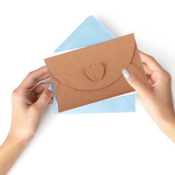 Raindrops 40Pcs Tiny Envelopes Khaki Paper for Party Invitations
