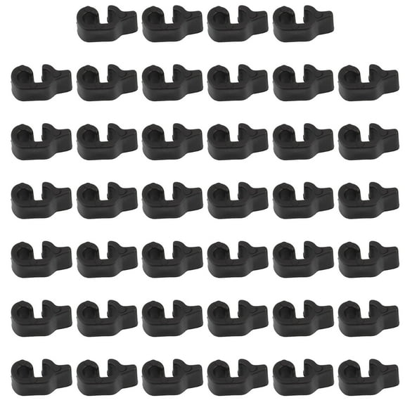 HONMEET Rectangular Black Wire Crate Door Lock Buckle Latches 40Pcs