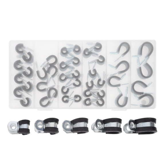 Raindrops  42 Pcs Cleaning Machine Connector U-shaped Clamp Clamps Stainless Steel Wiring