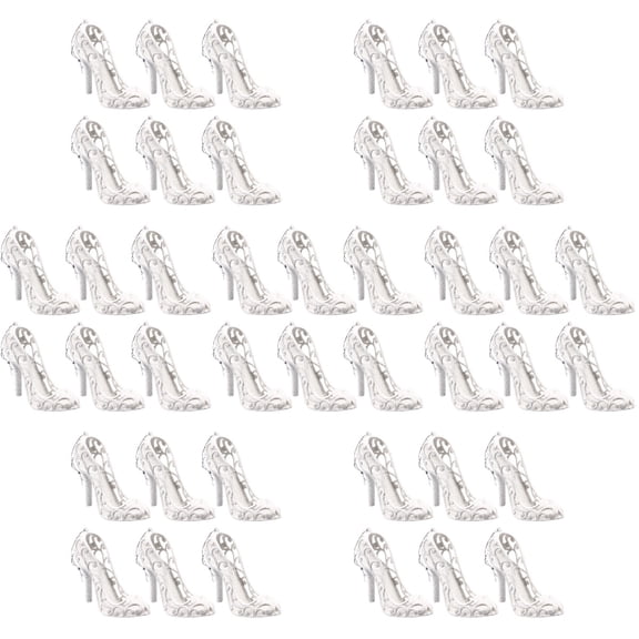 Raindrops 42 pcs Christmas Ornament Blank High Heel Modelling Polystyrene Shape Tree Hanging Pendant Craft Project For Diy Flower Arranging Gift Wedding Photo Prop