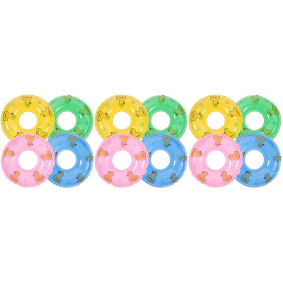 Raindrops 45 pcs Mini Swimming Rings Model Decorative Small Swim Rings Tiny Swim Rings Mini House Swimming Pool Decors