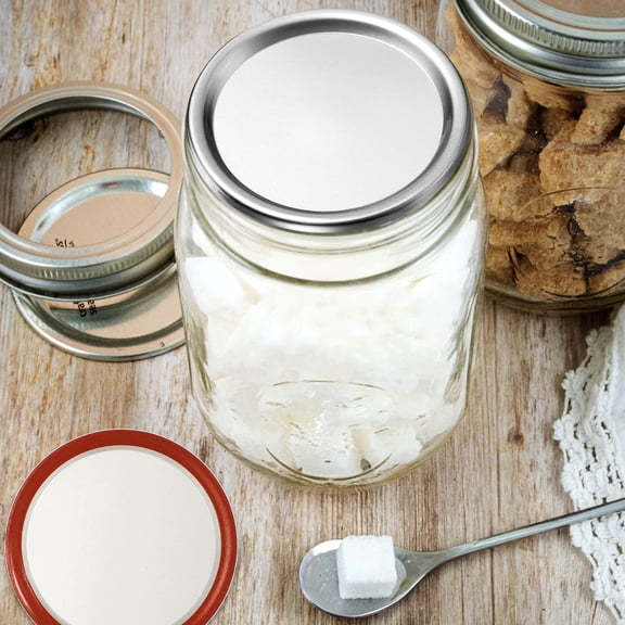 Raindrops 48 Pcs Regular Mouth Canning Jar Lids Food-grade Silicone Vacuum Seal Household Users