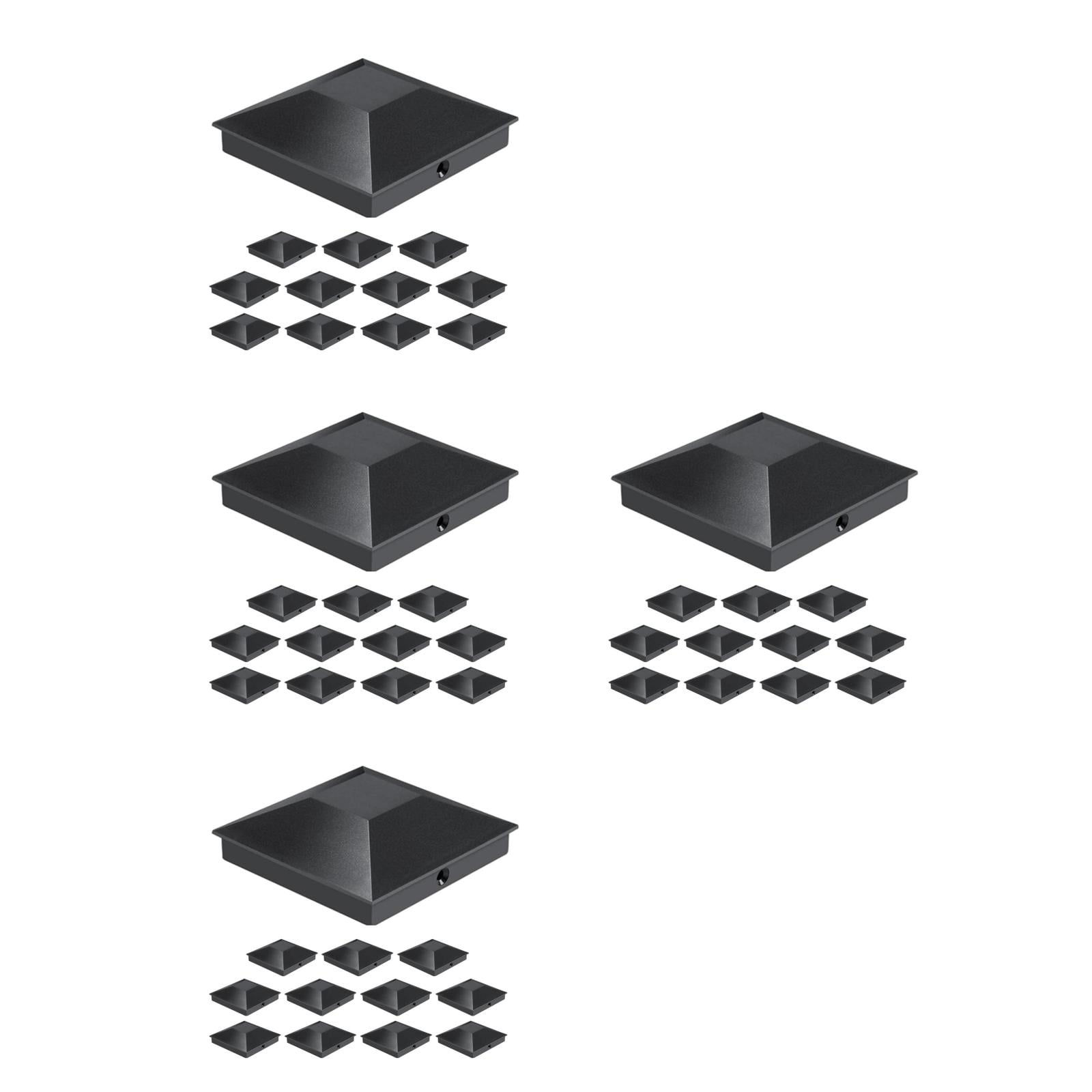 Raindrops eelf 48 Pcs Fence Post Caps Plastic Deck Post Caps with ...