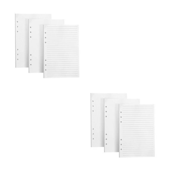 Raindrops 480 Pcs Smooth Writing A5 Notepad Paper Refills A5 Notebook Replacement Paper