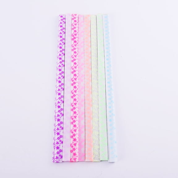 Raindrops 480pcs Glow in the Dark Foldable Star Paper Sheets Craft Set with Patterned Designs for Projects