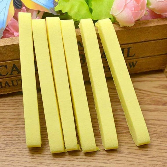 Raindrops 48Pcs Compressed Sponges Facial Cleansing Pads Yellow Sponge For Face Cleaning 3.1x0.2x0.3in
