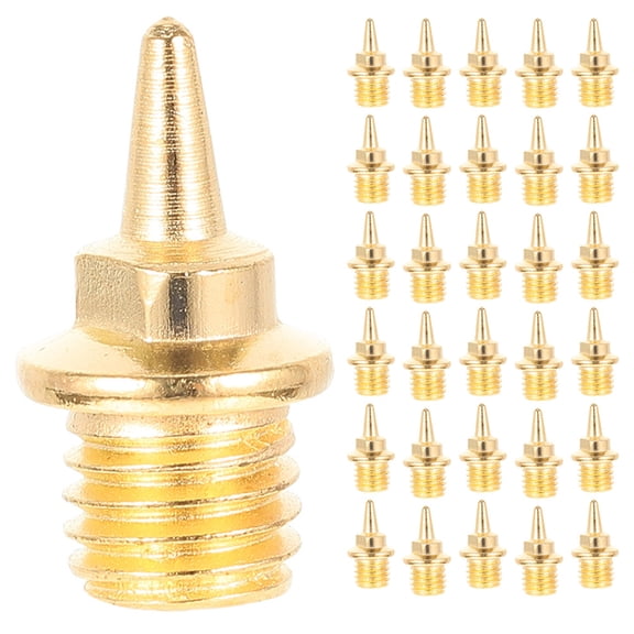 Raindrops Metal Track Spikes Aluminum Alloy Golden 48Set
