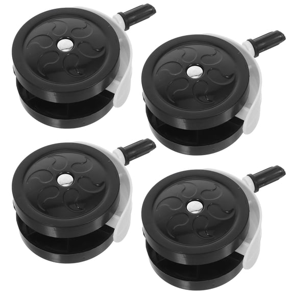 Raindrops 4-Pack Plastic Trolley Caster Wheels Replacement for Strollers, Parents, and Infant Use