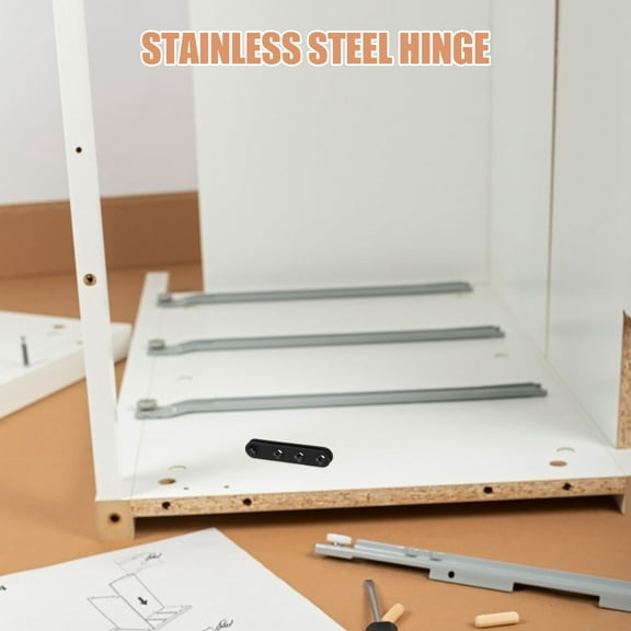 Raindrops 4PCS Flat Plate Straight Bracket Flat Metal Brace Bracket Metal Brackets Mending Repair Plate Brace Table Shelf