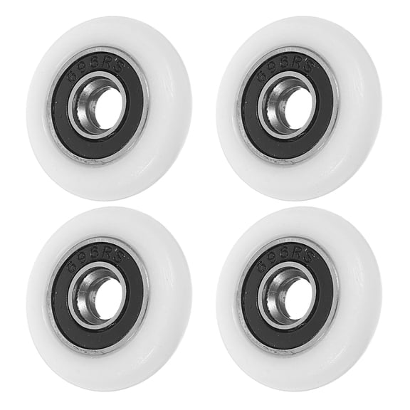 FOMIYES 4-Pack Glass Shower Door Sliding Hardware Rollers Smooth Bathroom Door Wheels Replacement