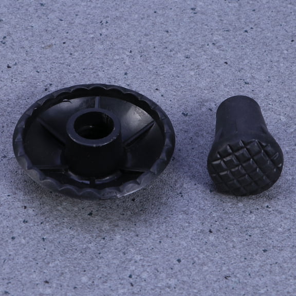 Raindrops 4Pairs Heavy Duty Walking Crutch Tips Black Anti Skid Covers for Hiking Poles