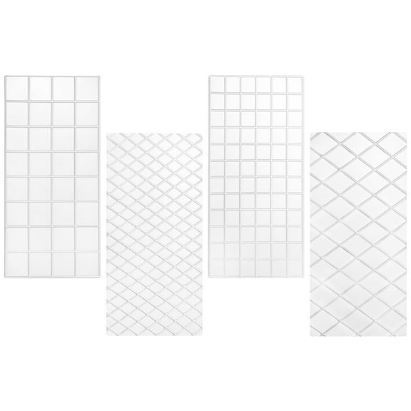 Raindrops 4Pcs Texture Template White Fondant Mold Create Textures for Cake Decorators