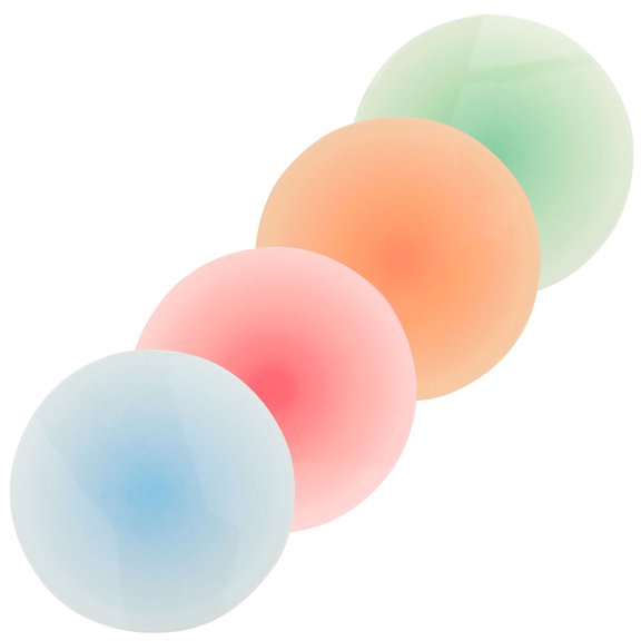 Raindrops 4Pcs Acrylic Coasters for Drinks Heat Resistant and Anti Slip Blue Gradient