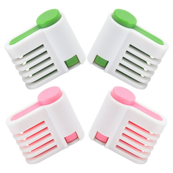 Raindrops 4Pcs Adjustable Cake Cutter Tool for Even Layers - Plastic Toast Slicer Guide for Baking Studio