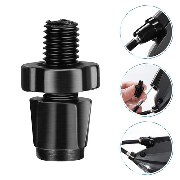 FOMIYES 4Pcs Bike Handle Brake Screws Alloy Replacement Parts Black for Road Mountain Bikes