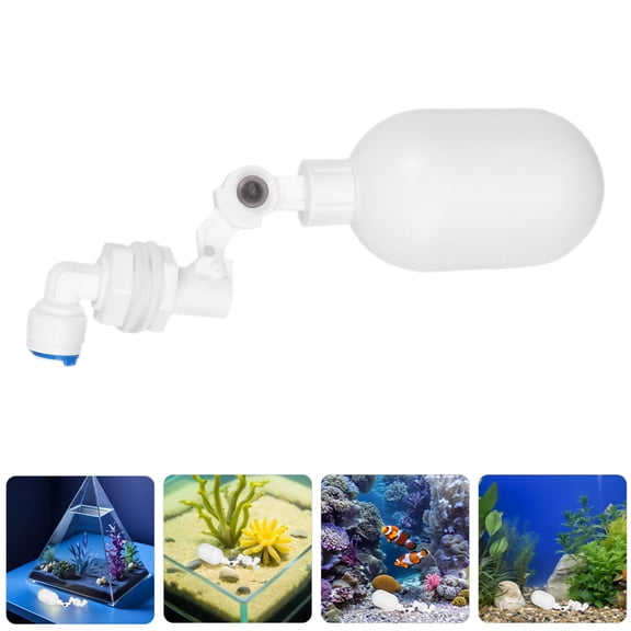 Raindrops Automatic Water Level Controller, White Plastic, for Fish Tank, Easy Install, Stable Control, 4Pcs