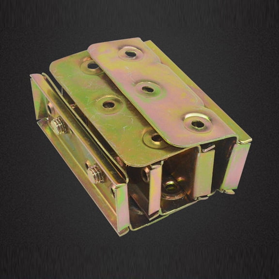 Raindrops 4-Piece Golden Metal Headboard Hinges Strong Bed Frame Hardware Set