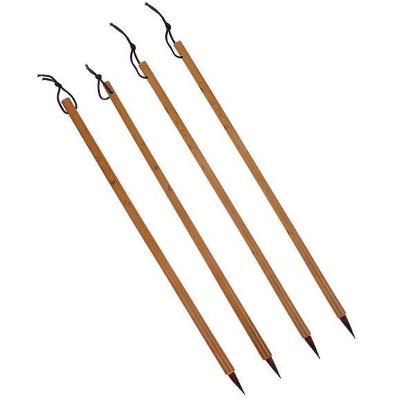 Raindrops 4-Piece Beginner Writing Brush Set with Hair, Ideal for Students, 9.71 x 0.24 x 0.24 inches