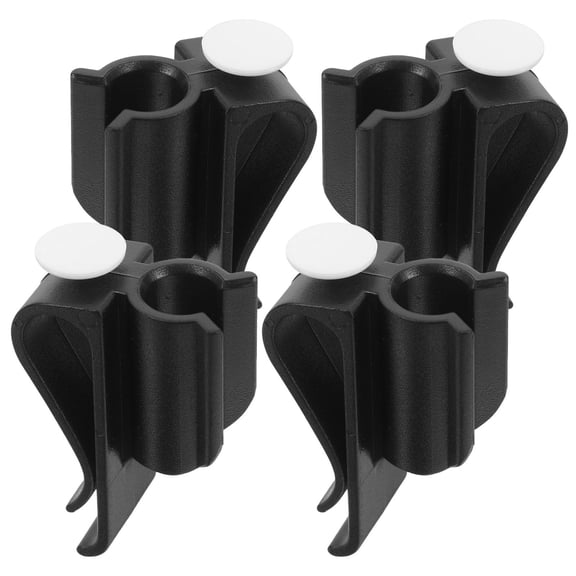 Raindrops 4-Pack Black ABS Golf Putter Clip Rack Organizer for Home, School, and Golf Enthusiasts Storage Solution