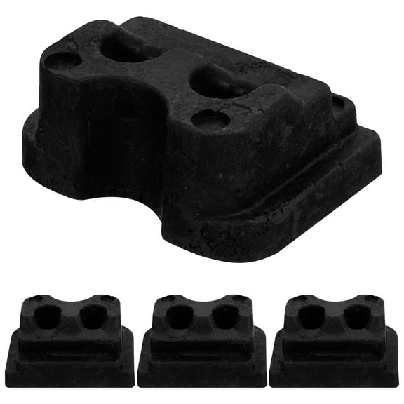 Raindrops 4Pcs Black Plastic Metal Floor Lamp Base Weight Stable Placement for Home Use Lamp Component