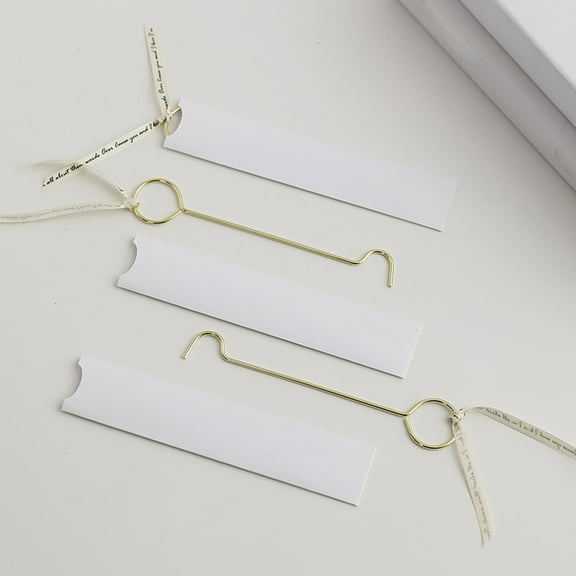 Raindrops 4Pcs Candle Snuffs Candle Wick Hooks Stainless Steel Candle Wick Dippers Aromatherapy Candle Hooks