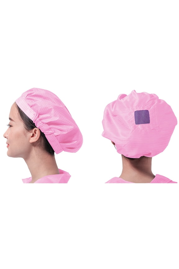 4Pcs Chemo Headwear Anti Static Breathable Polyester Pink for Men and Women