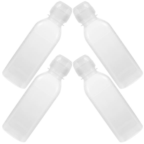 FOMIYES Oil Bottles For Kitchen Squeeze Bottles Transparent Plastic 4pcs