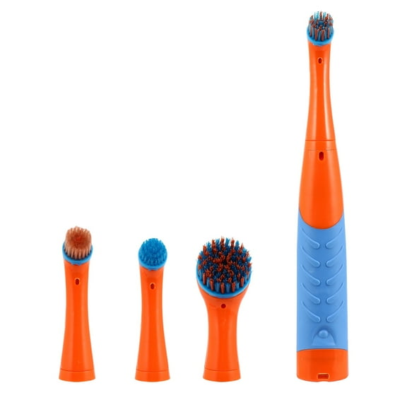 Raindrops 4Pcs Electric Cleaning Brushes Plastic Creative Handle Design For Kitchen And Bathroom Use
