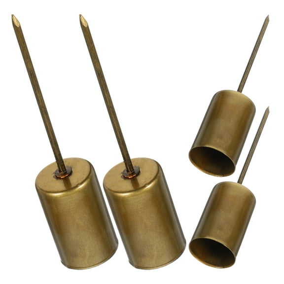 Raindrops 4Pcs Metal Candlestick Inserts Bronze Cylinder Table Decoration