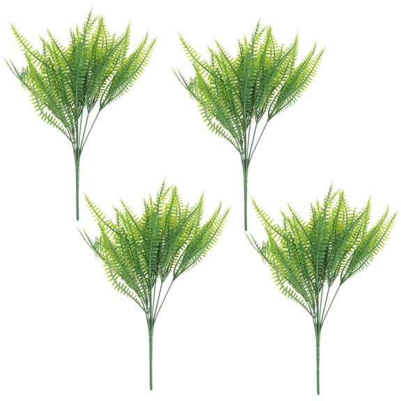 Raindrops 4Pcs Fake Plant Branches in Green for Elegant Vase Decoration