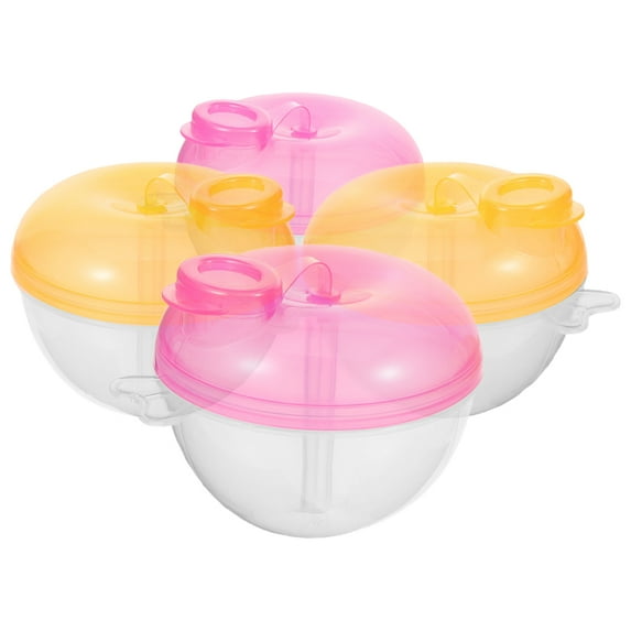 FOMIYES 4Pcs Portable Formula Dispenser Pink PP Easy Cleaning for Traveling Parents