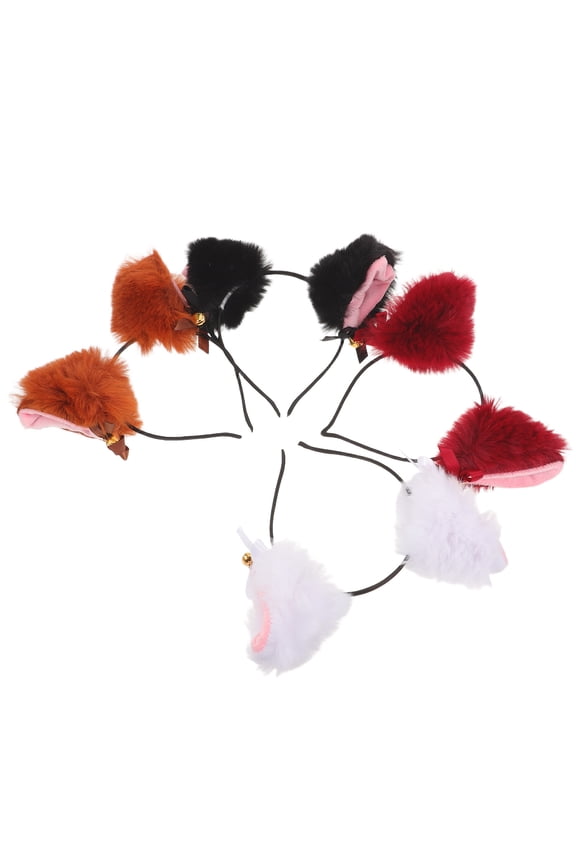 Foxy Headband Multi Color Cute Animal Ears for Party Cosplay and Decoration 4Pcs