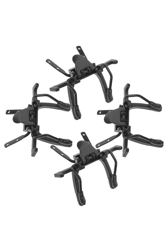 4Pcs Frameless Polarized Sunglasses Clip on Lens Clips Black Easy Installation