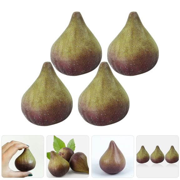 FOMIYES 4Pcs Artificial Multi Color Fig Models Foam Simulation Fruit Decorations for Home Decor