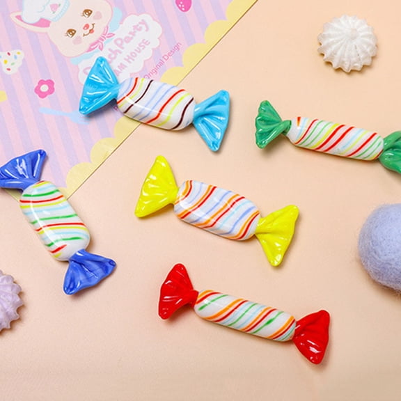 Raindrops Set of 4 Glass Candy Ornaments with Lifelike Candy Shapes and Smooth Shiny Decorations