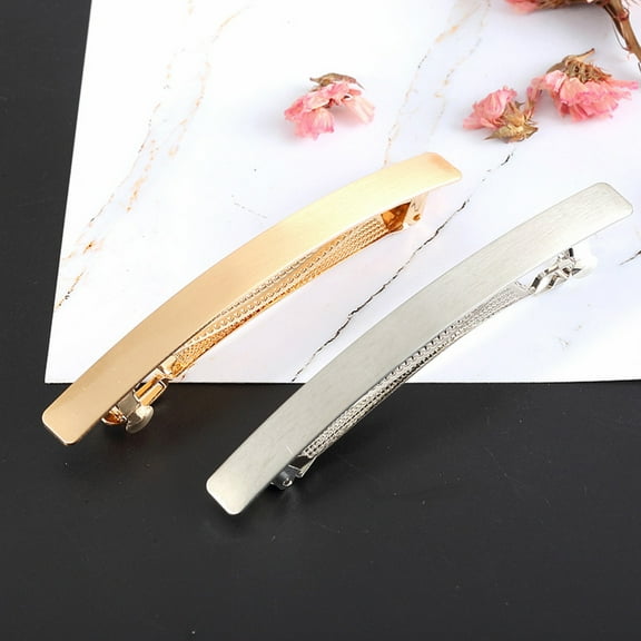 Raindrops 4Pcs Gold And Silver Large Bobby Pins For Women Hair Decoration Travel Friendly
