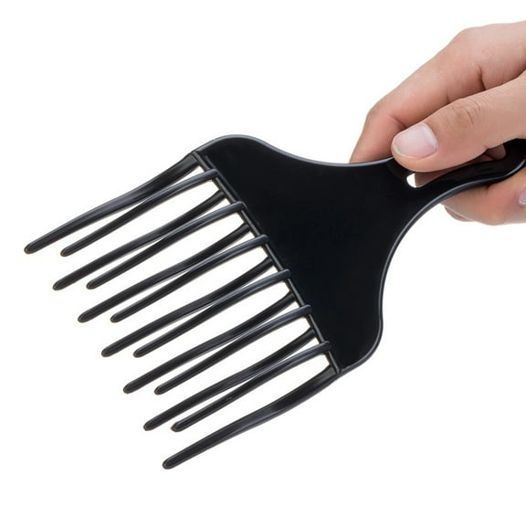 Raindrops 4Pcs Hair Lift Comb Black Plastic for Home Use Detangle Wig Braid and Styling Tool