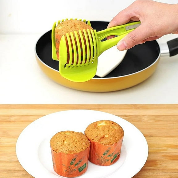 Raindrops 4-Piece Handheld Tomato and Fruit Slicer Set, Multipurpose Kitchen Cutter with Stainless Steel Blades and ABS Handles