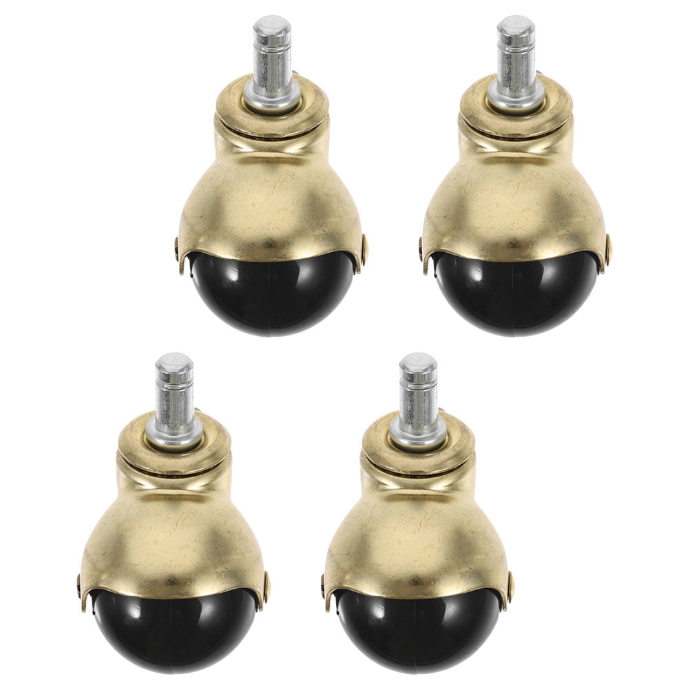 Raindrops 4-Pack Heavy Duty Chair Caster Wheels with Smooth 360° Swivel for Office and Home Furniture Use