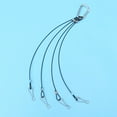 thumbnail image 1 of Raindrops 4Pcs Wire Rope Hook for Garden Wire for Climbing Plants Black Steel for Plant Grow Light, 1 of 8